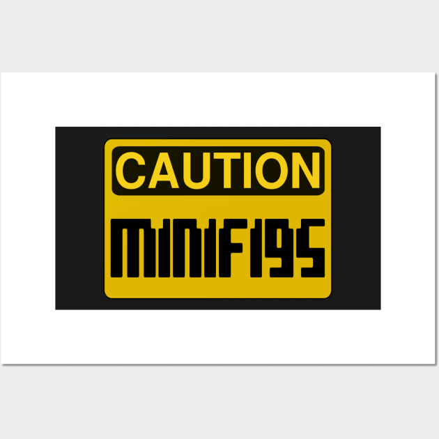 Caution Minifigs Sign Wall Art by ChilleeW